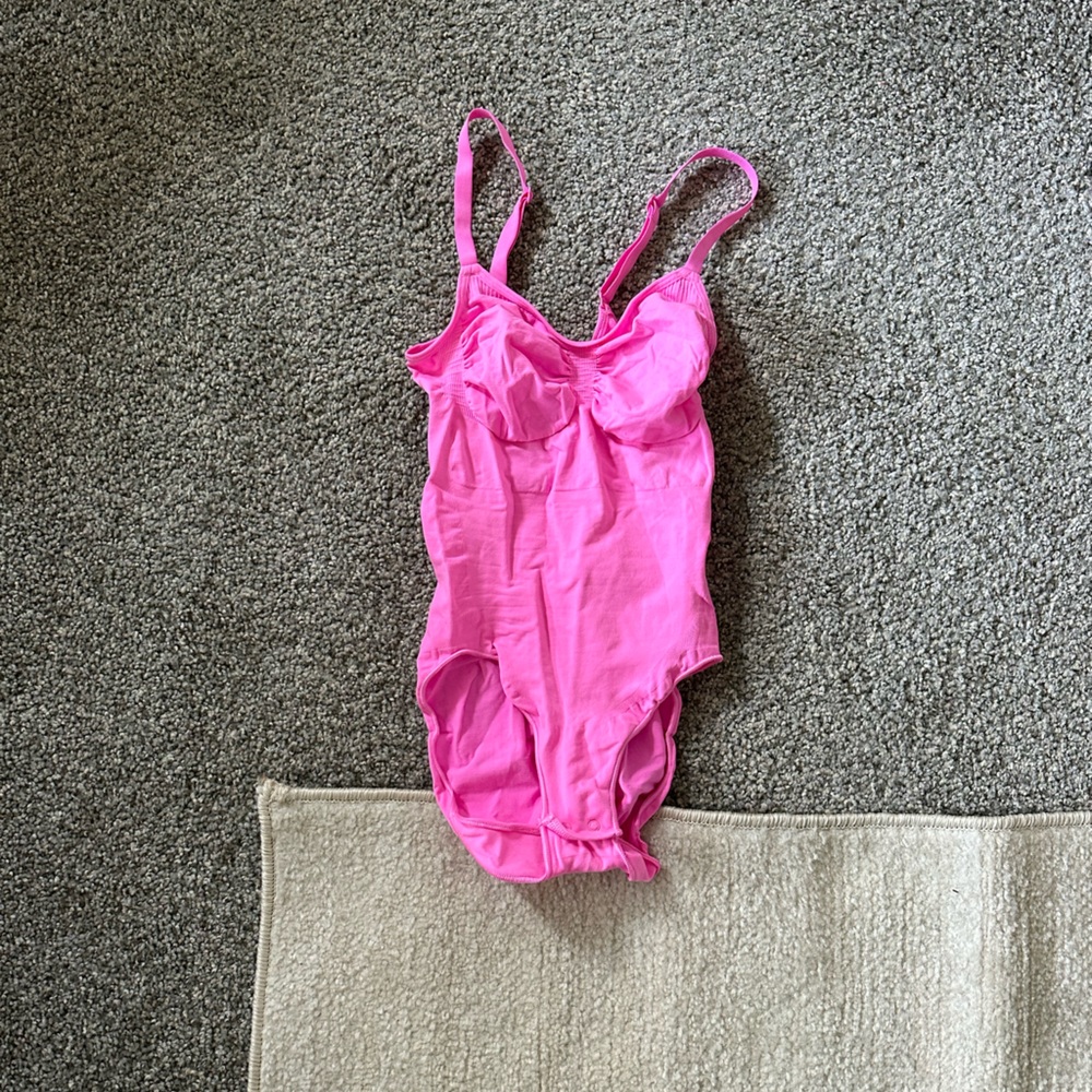 Pink skims bodysuit